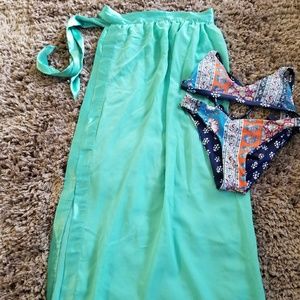 Satin beach tie wrap